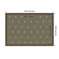 thumbnail image 5 of Kate and Laurel Framed Fabric Pinboard 38 x 26, Green Botanical Block Print Printed Linen Classic Bulletin Board for Use as a Vision Board or Wall Organization, Florence Medium Brown Frame, 5 of 8