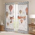 thumbnail image 2 of Castle Fairy Cute Animal Elephant Blackout Curtains Set of 2 (52x84 Each) for Preppy Child,Transportation Theme Window Curtains,Cartoon Aircraft Curtains and Drapes,Microfiber Bedroom Decor, 2 of 6