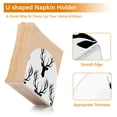 thumbnail image 4 of Deer Black Napkin Holder for Table Clear Napkin Stand Paper Holder Acrylic Organizer Dispenser Napkins for Dinner Kitchen Restaurant Room, 4 of 8