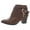 Brown Pu, variant on Thalia Sodi Womens Tully Faux Leather Strappy Ankle Boots