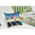 thumbnail image 4 of Relaxing Mermaid Tails Printed Indoor/Outdoor Pillow 18" x 18", 4 of 8