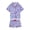 Blue Lark, variant on Hello Kitty x Wonder Nation Girls Short Sleeve Notch Collar Top and Short Pajama Set, 2-Piece, Sizes 4-18