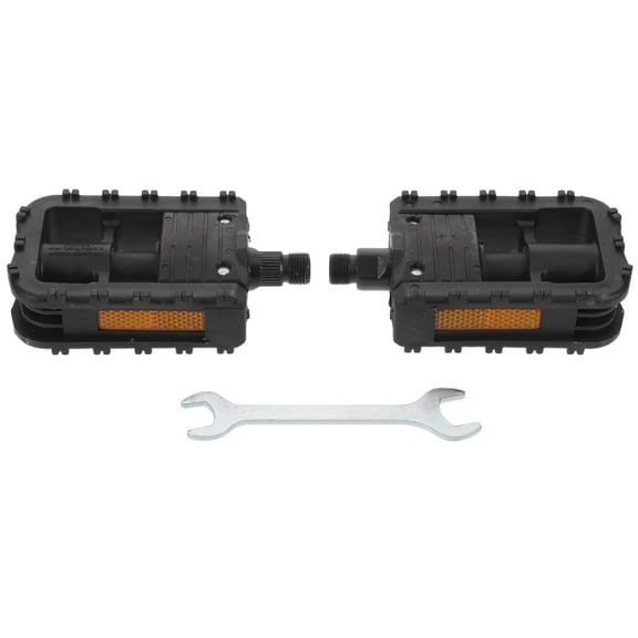LOLIPPYY 2Pcs Folding Bike Pedals Black Plastic with Ergonomic Design for E Bikes