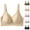 Coffee, variant on Women's Lifting Seamless Plus Size-Drooping Side Armpit Control Bra Cup Daily Bra