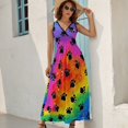 thumbnail image 5 of Watercolor Dog Paw Sleeveless Dress Summer Women Clothes Dress for Pregnant Women Dresses, 5 of 9
