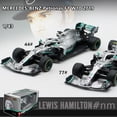 thumbnail image 2 of Bburago-modelo de coche de aleación F1, coche de juguete de simulación de fundición a presión, colección de regalo, 1:43, mercedes-benz AMG W10 44 77 Fivean unisex, 2 of 2