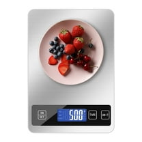 Digital Food Scale for Kitchen,Food Scale with 6 Units LCD Display and Tare Function,Stainless Steel Kitchen Scale for Cooking Baking,Kitchen Gadgets & Essentials