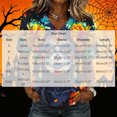 thumbnail image 3 of Jsaierl Womens Halloween Shirts Cute Witch Graphic Tees Vintage Work V Neck T-Shirts Short Sleeve Dressy Casual Blouse Tops Halloween Party Supplies,Sizes S-2XL, 3 of 7