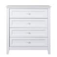 thumbnail image 5 of Glavbiku Mid-Century Solid Wood 4 Drawer Nightstand Dresser,Storage Cabinet in Bedroom,Adult,White, 5 of 14