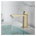 thumbnail image 3 of Bathroom Faucet Gold Bathroom Basin Faucet Cold And Hot Brass Black Sink Mixer Sink Tap Single Handle Deck Mounted Water Tap ,360° Swivel Spout, 3 of 7