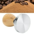 thumbnail image 4 of Tamper De Café De Acero Inoxidable Duradero, Herramienta De Distribución De Espresso, 58 Mm Para El Café De Los Amantes Del Café De La Oficina En El Hogar Octpeak Color Madera Clara, 4 of 8