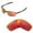 Fire Red Mirror Coated - Polarized, variant on Walleva Emerald Polarized Replacement Lenses for Oakley Splinter Sunglasses