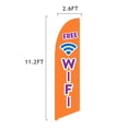 thumbnail image 6 of Free WiFi Feather Flag Kit - 13.5ft Swooper Flag with Pole Set, Ground Spike, Cross Base and Weight Bag - Printed in The USA, 6 of 7