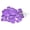Purple, variant on Numbered Tag, Aluminum Key Tags Metal ID Tags, 1-25 Number with Ring Red Rectangle for Decoration, Pack of 25