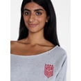 thumbnail image 4 of U.S. Soccer Federation Women's Americana World Cup Off Shoulder Sweatshirt, Sizes XXS-XXL, 4 of 5
