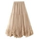 thumbnail image 1 of Falda larga de tul COZYPOIN elástica de cintura alta en forma de A para mujer, 1 of 5