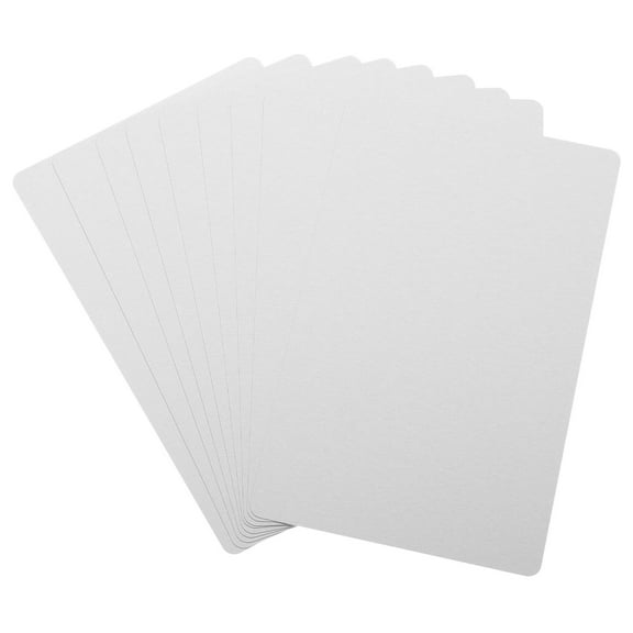 FRCOLOR  100 Pcs Sublimation Business Card Blanks Cards Aluminum Silver