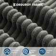 thumbnail image 2 of 110" Modular Sectional Sofa, L-Shaped Cloud Couch with Ottomans, 2 of 2