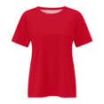thumbnail image 4 of SNKSDGM Women's Plus Casual Easter Shirts Shirts for Women Long Sleeve Loose Women's Solid Color Crew Neck Loose Casual Short Sleeve T Shirt Plus Size Tops for Women 3/4 Sleeve Cotton, 4 of 4