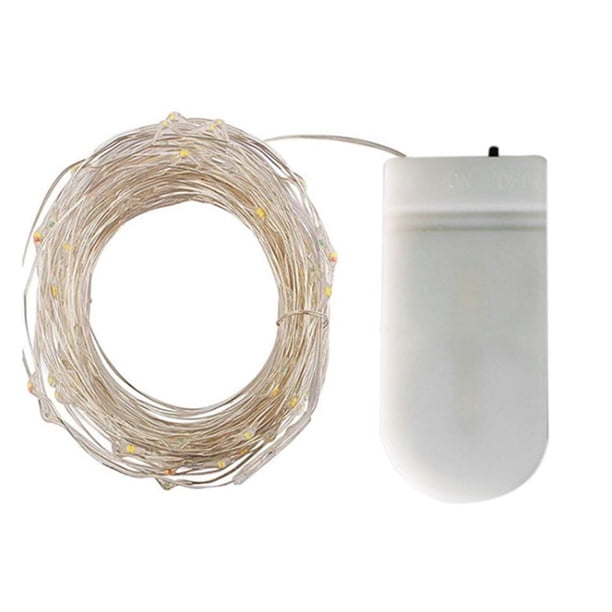 Lámpara 1m 10LED Luces de hadas Cuerda de alambre de cobre Fiesta de Navidad Decoración del hogar (Rojo) Ehuebsd Para estrenar