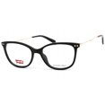 thumbnail image 1 of Levi's LV 5021 0807 00 Women's Black/Gold Cat Eye Frame Eyeglasses, 1 of 2