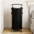 thumbnail image 3 of BGTREND 110L Rolling Laundry Hamper with Removable Bag, Round Steel Frame and Handle,  Black, 3 of 8