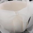 thumbnail image 2 of Cateissary Beige Satin Flower Girl Basket Large Tulle Supplies Bow Wedding Party Kits de decoración para fiestas, 2 of 6