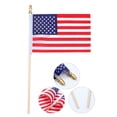 thumbnail image 2 of shyuyusa 20 Piece Mini Hand Waving Flag Set, Lightweight Portable Patriotic Banner for Parade Gathering Celebration Interactive Activity Use, 2 of 8