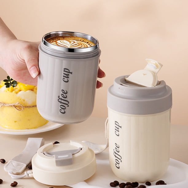 Taza Térmica de Acero Inoxidable con Indicador de Temperatura | Diseño a Prueba de Fugas de 360° | Revestimiento de Acero Inoxidable 316 | Portátil para Bebidas Frías y Calientes | Capacidad de 14 Oz