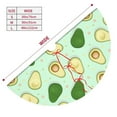 thumbnail image 5 of Kll 30" Christmas Tree Skirt Avocado Xmas Tree Skirts Mat For New Year Xmas Holiday Party Indoor Outdoor Home Decoration, 5 of 9