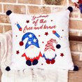thumbnail image 2 of Americana Embroidered Accent Pillows - Gnome of the Brave, 2 of 3