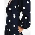 thumbnail image 6 of Free Assembly Women's and Women's Plus Cotton Polka Dot Maxi Dress with Puff Sleeves, Size-XS-4X, 6 of 6