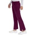 thumbnail image 3 of Mini Marilyn Scrubs Straight Leg 4-Way Stretch Flare Leg Elastic Waistband Four Pocket Pants with Cargo Pockets, 3 of 5