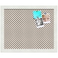 thumbnail image 2 of PinPix 15x12 Custom Cork Bulletin Board Brown Polka Dot Poster Board Has a Fabric Style Canvas Finish, Framed in Brown Polka Dot, by ArtToFrames (PinPix-501), 2 of 6