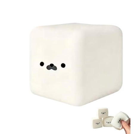 Premium Tofu Seal Squishy Stress Ball Slow Rise Stress Squishy Fidget Toys for Adults Malleable Squeeze Sensory Toy for Anxiety Relief (1PCS)