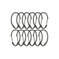 thumbnail image 2 of Utopia Alley Shower Hooks - Shower Curtain Rings for Bathroom - Rust Proof Shower Curtain Hooks for Shower Curtain or Liner - Set of 12, Matte Black, 2 of 10