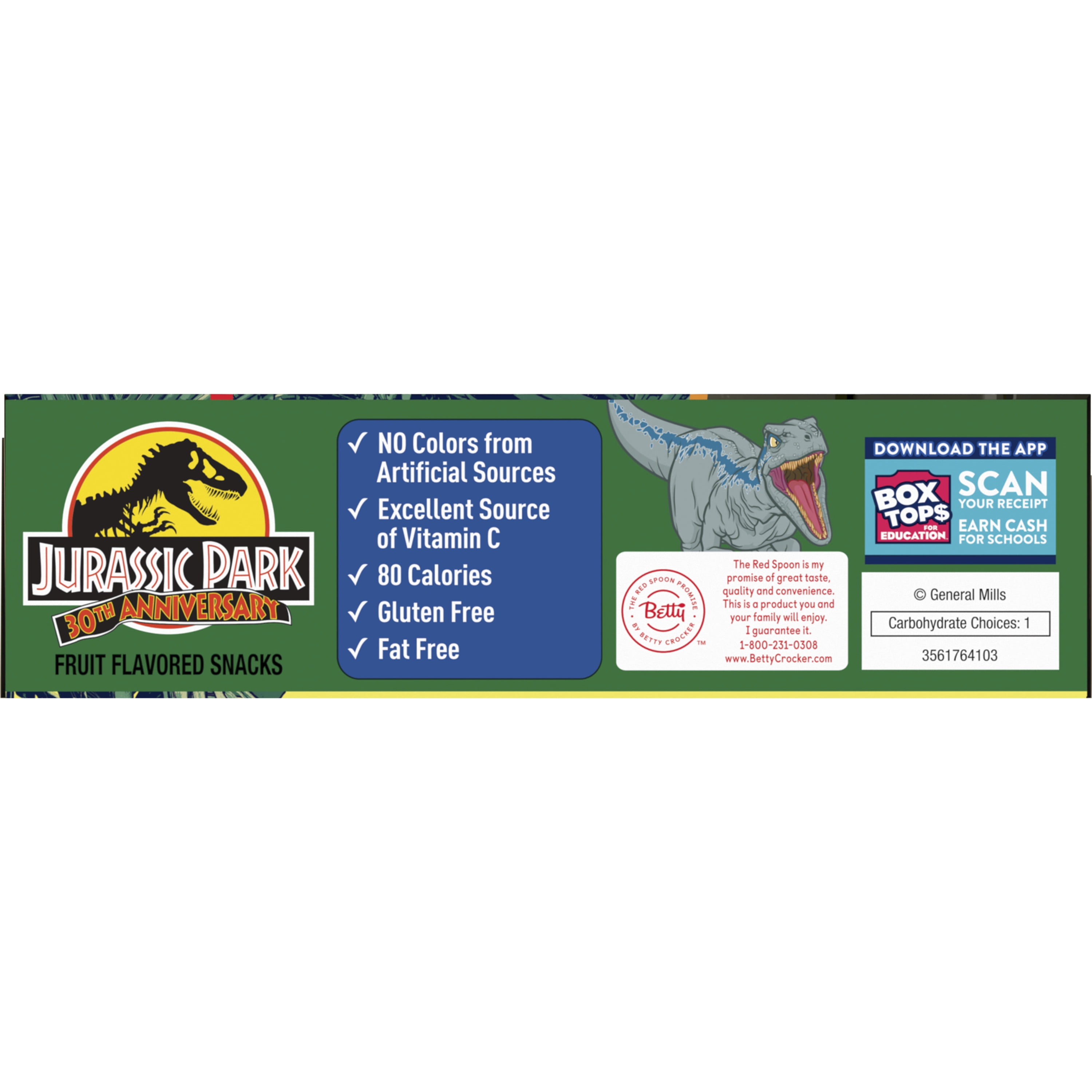 Jurassic World Fruit Flavored Snacks, Treat Pouches, 0.8 oz, 10 ct in
