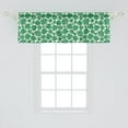 thumbnail image 2 of Ambesonne Philodendron Window Valance, Hawaiian Summer Leaves, 54" X 18", Green and Cream, 2 of 3