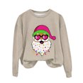 thumbnail image 2 of Chandail de Noël Zanvins pour Femmes, Chandail Décontracté de Mode pour Femmes à Manches Longues et Col Rond Imprimé, Hauts Blouse, 2 of 3