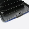 thumbnail image 3 of Queilt Red Mini RFID Aluminum Wallet Credit Cards Holder Business Card Case Metal ID Case for Men Women., 3 of 5