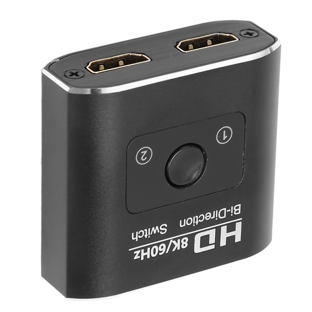 HD Multimedia Interface Switcher, Plug and Play 1 EN 2 OUT 8K 60Hz 48GBPS SELECTOR DE DIVISOR DE VIDEO DE ALEACIÓN DE ALUMINIO ESTAY DE ALTA VELOCIDAD PARA PARA PARA