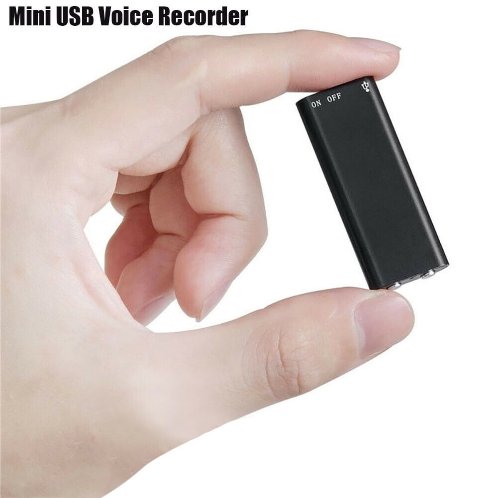 Mini Digital Activated Voice Recorder Spy Portable Bug Audio MP3 8GB Lecture 