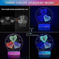 thumbnail image 2 of Luz de noche para niñas, lámpara de ilusión óptica 3D, lámpara de mesita de noche que cambia de color, lámpara de mesa táctil, decoración para el Día de la Madre, regalo para niños, mujeres y niñas (, 2 of 5