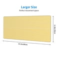 thumbnail image 2 of Rocae Yellow Gingham for Gaming Mouse Pad, Mouse Pad Large, Office Computer Keyboard Mousepad, Keyboard and Mouse Pad with Stitched Edges,31.5 x 11.8 in, 2 of 5