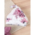 thumbnail image 6 of HWJAD Newborn Infant Baby Girl Clothes Outfits Rib Romper Floral Pants with Headband Hat Winter Clothing Set, 6 of 9