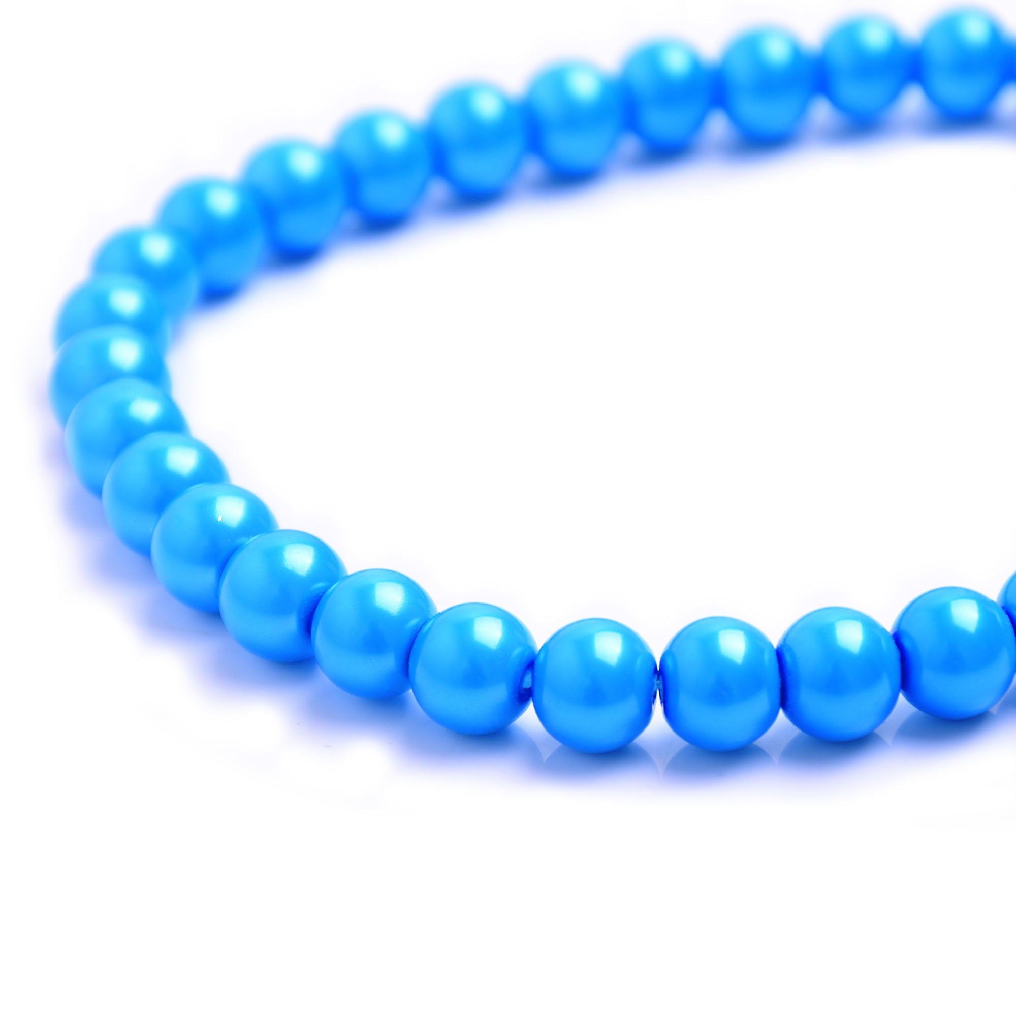 100 Loose Glass Blue Orange Elements Beads Round 10mm Jewellery/Craft Making 