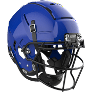 Schutt F7 VTD Adult Football Helmet with Carbon Steel Mask (True Royal Blue, XL+, Black ROPO-NB)