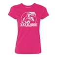 thumbnail image 2 of Mamasaurus Funny Mother Dinosaur T-Rex Head Women's T-shirt, L, Cyber Pink, 2 of 3