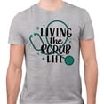 thumbnail image 2 of Living the Scrub Life Shirt Unisex X-Large Grey, 2 of 5