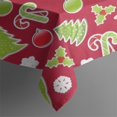 thumbnail image 5 of Red Christmas Decoration Pattern Square Tablecloth,Waterproof Square Table Cover,Wipeable Spillproof Washable Table Cover for Home Kitchen Party Decor 42"X42"(107x107cm), 5 of 6